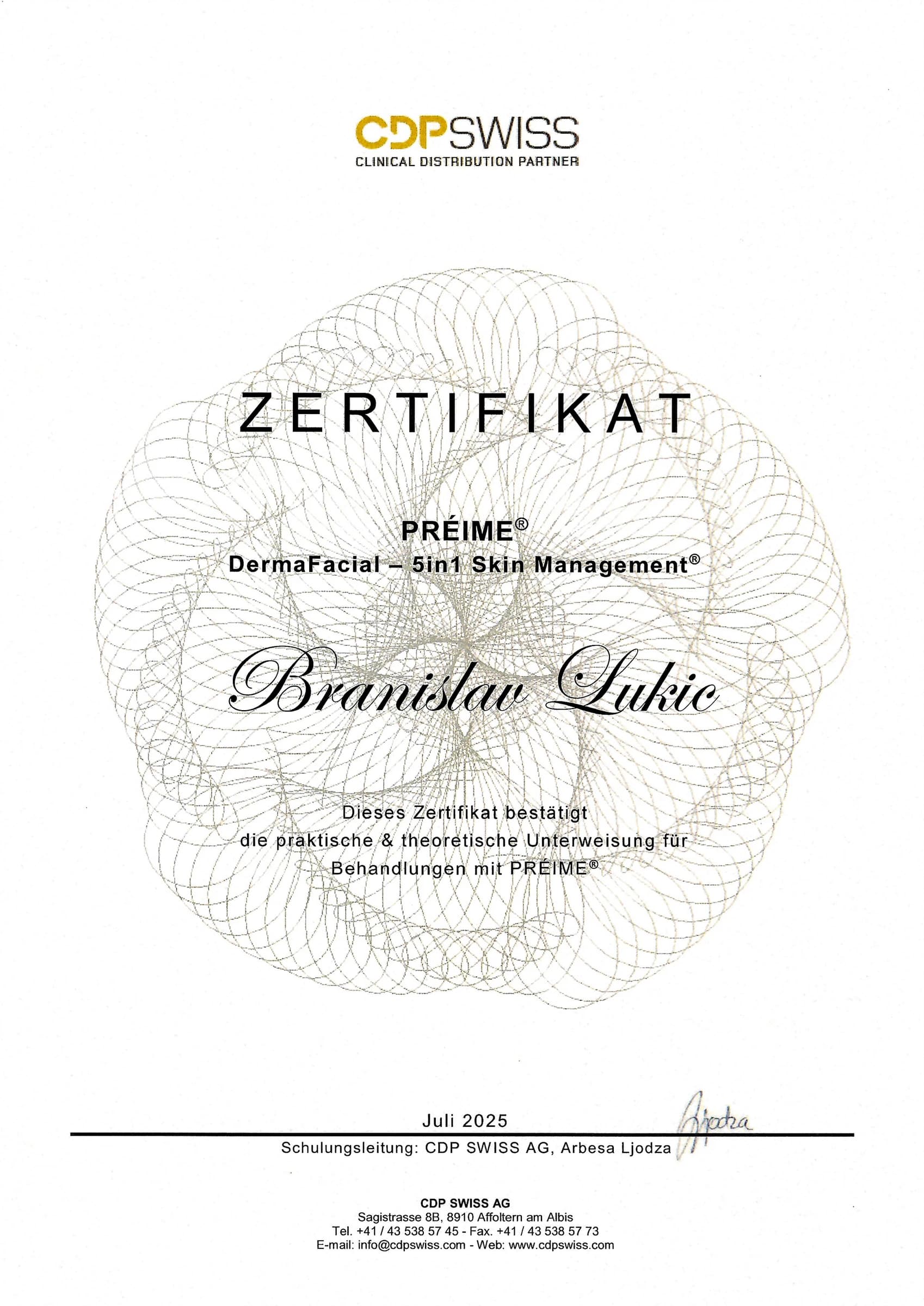 Préime Professional Certificate
